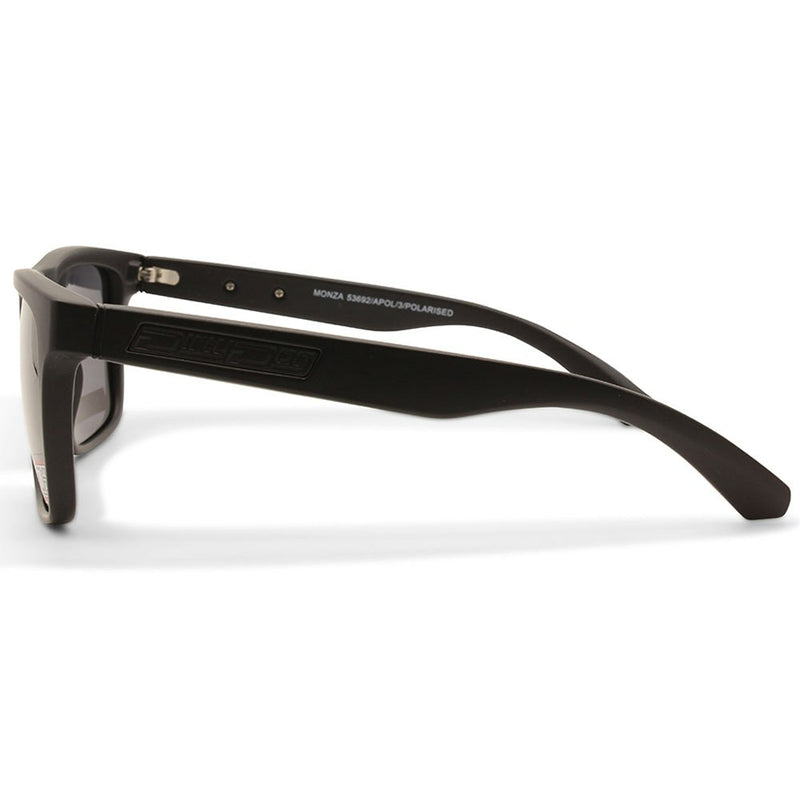 Dirty Dog Monza Satin Black/Grey Polarised Unisex Lifestyle Sunglasses 53692