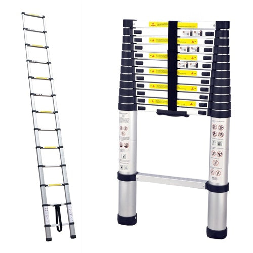 3.8m portable telescopic ladder with carry bag