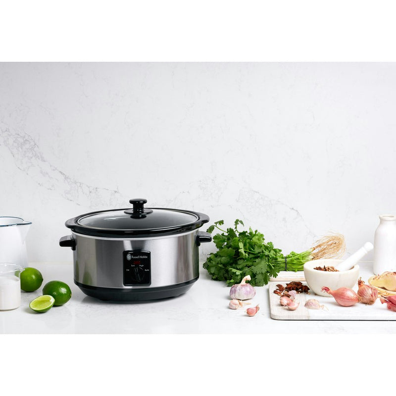 Russell Hobbs 4443BSS Electric 3.5L Slow Cooker Pot/Ceramic Bowl Stainless Steel