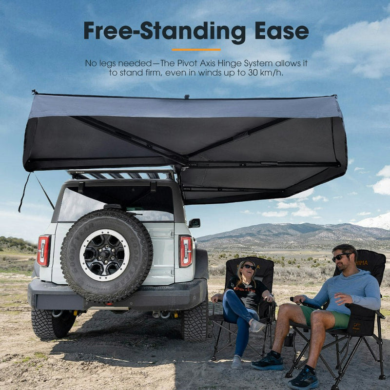 San Hima 270 Degree Free-Standing Awning-Driver Side 600D Oxford UPF50+