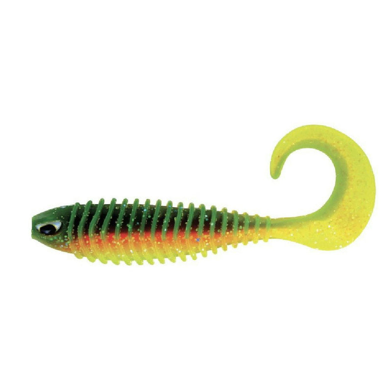 Chasebaits 3 inch Curly Baits Soft Plastic Fishing Lures - Pearl Prawn