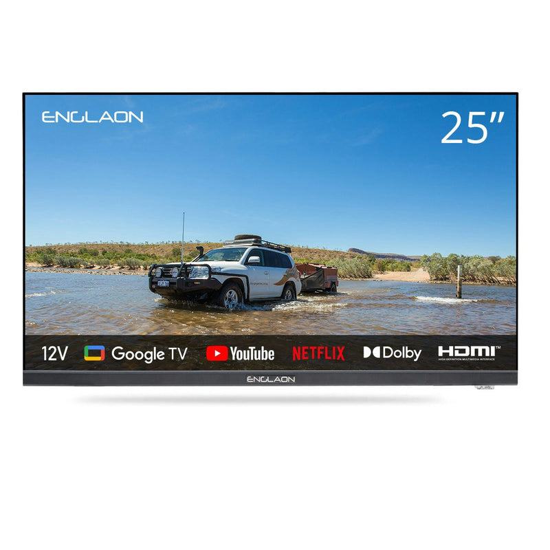 ENGLAON 25’’ Full HD 12V Smart TV With Chromecast & Bluetooth & Google TV