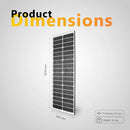 Exotronic 70W (Narrow) Fixed Solar Panel