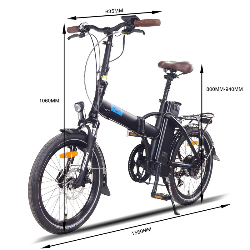 NCM London Folding E-Bike, 250W-350W, 36V 15Ah 540Wh Battery