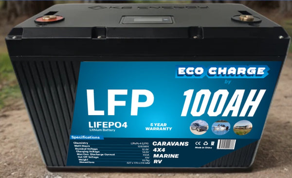 ECO CHARGE 12V 100AH LFP Battery