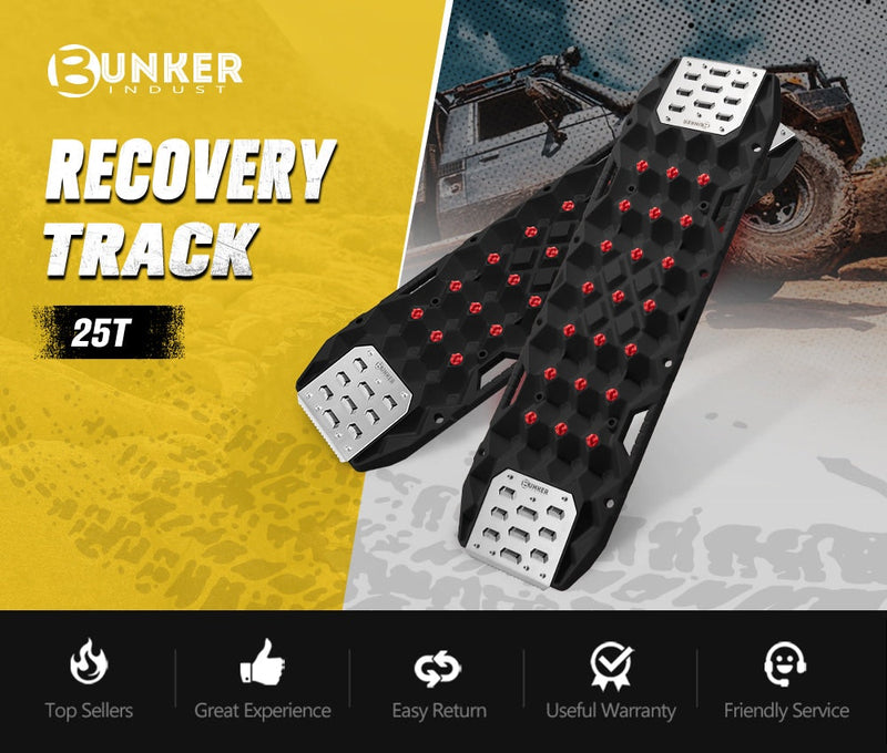 Bunker Indust Pair Recovery Tracks 25T With Steel Traction Plate Snow Mud Sand