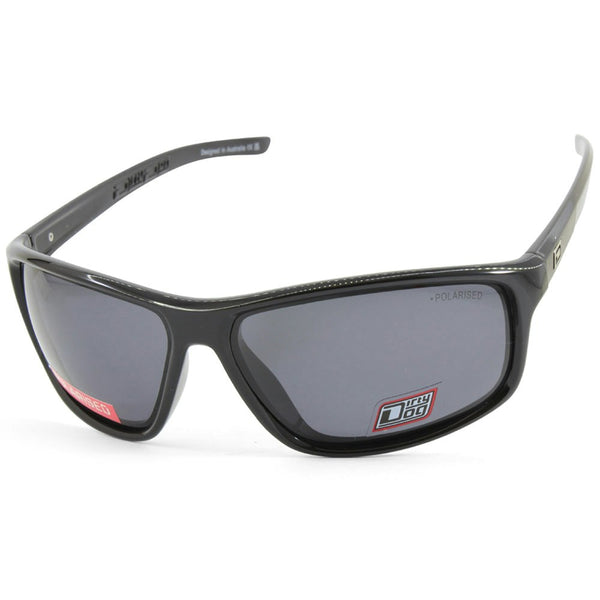 Dirty Dog Zero Shiny Black/Grey Polarised Men's Sunglasses 53651