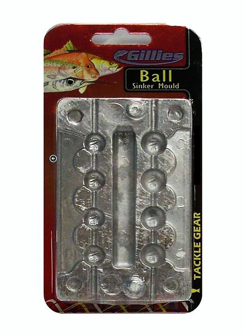 Gillies Small Ball Sinker Mould Combo - Makes 8 Ball Sinkers at a Time