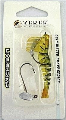 50mm Zerek Live Shrimp Pre Rigged Lumo Eyes Jointed Body Lure