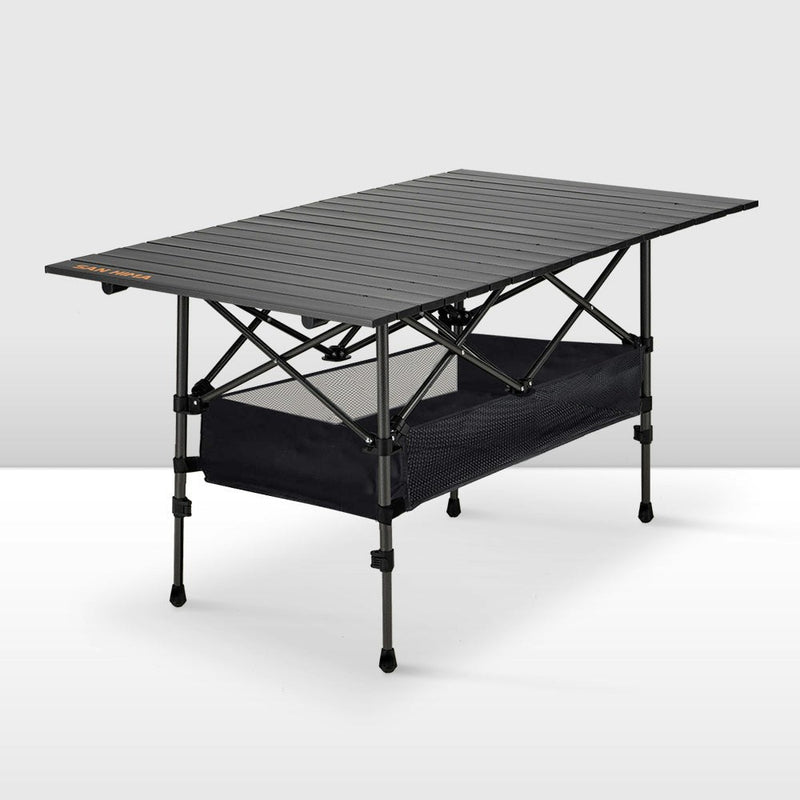 San Hima Folding Camping Table Adjustable Aluminium Portable Outdoor BBQ Desk