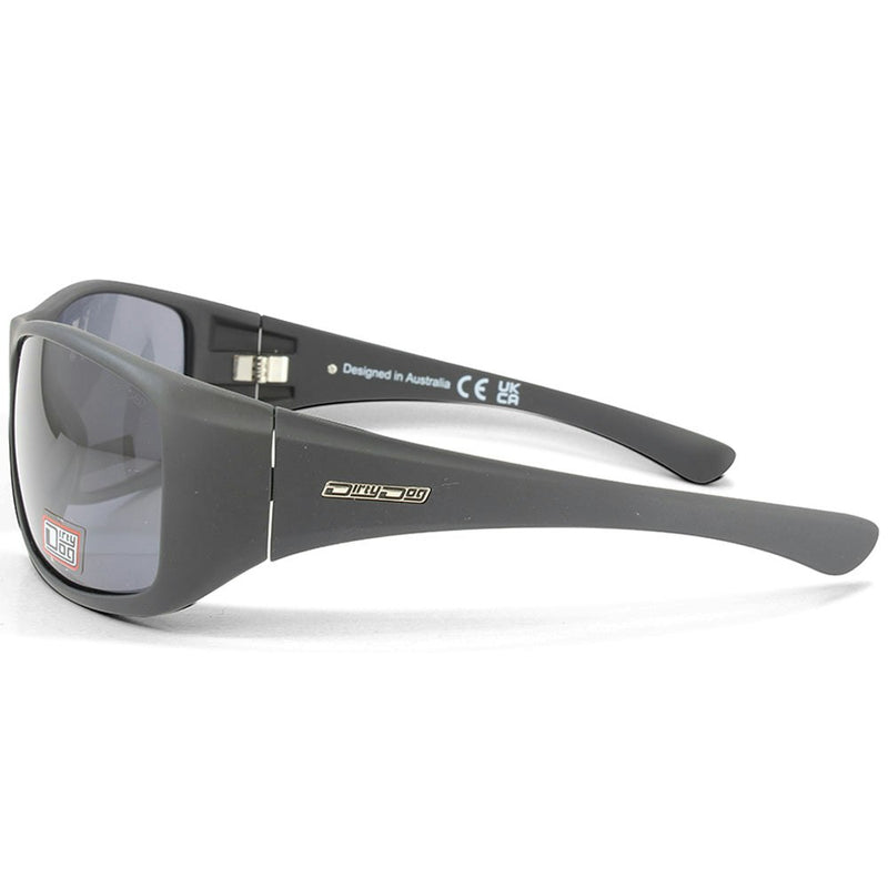 Dirty Dog Icicle Satin Black/Grey Polarised Men's Sunglasses 53541