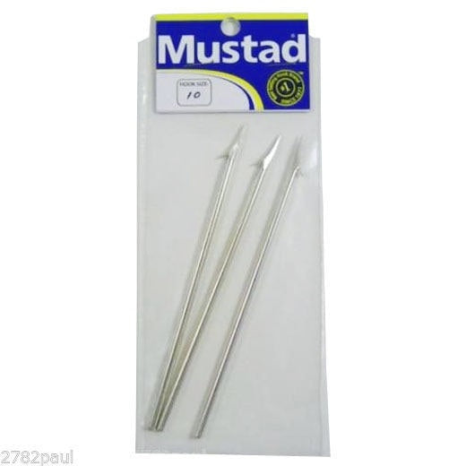 3 x Mustad 455D 1 Barb Fishing Spear Heads - 132mm Replacement Spear Point