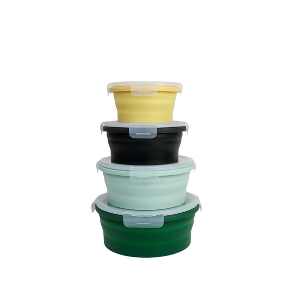 Supex Collapsible Round Containers - 4 Pack