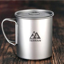 TERRAN Titanium Mug with Lid - Ultralight