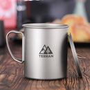 TERRAN Titanium Mug with Lid - Ultralight
