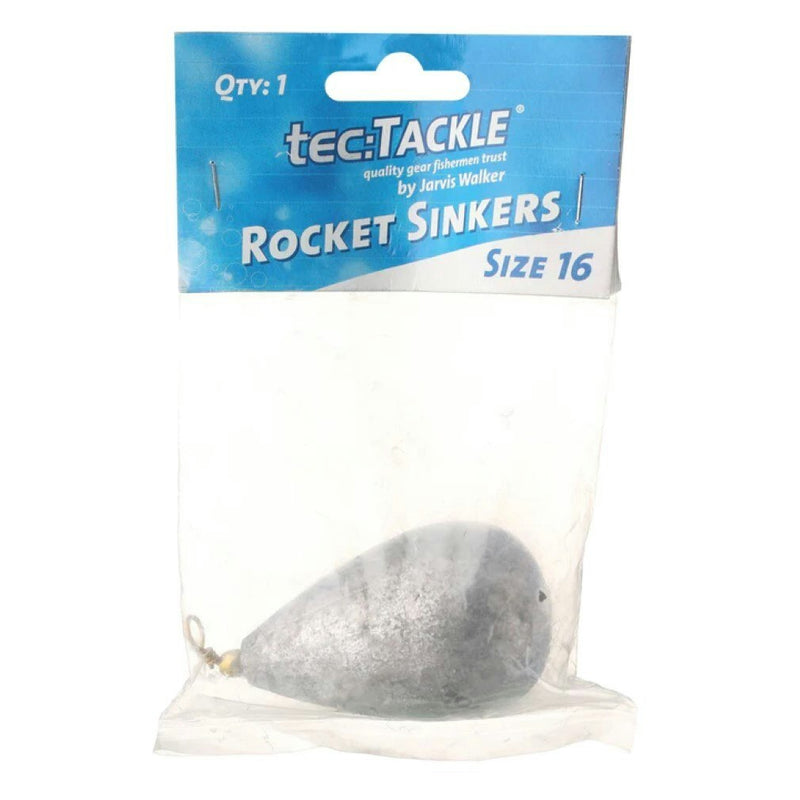 1 Pack of Jarvis Walker Size 16 Rocket Sinkers - 440gm Bomb and Swivel Sinker