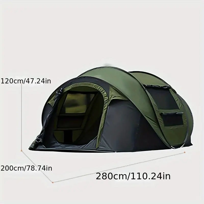 NNETM 3-4 Person Instant Setup Camping Tent - Quick & Easy Automatic Pop-Up Design