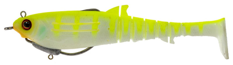 170mm Zerek Flat Shad X Weedless Soft Plastic Swimbait Lure - Orange Belly Trout