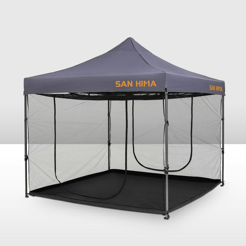 San Hima 3m x 3m Gazebo With Screen House Portable Pop Up Outdoor Camping