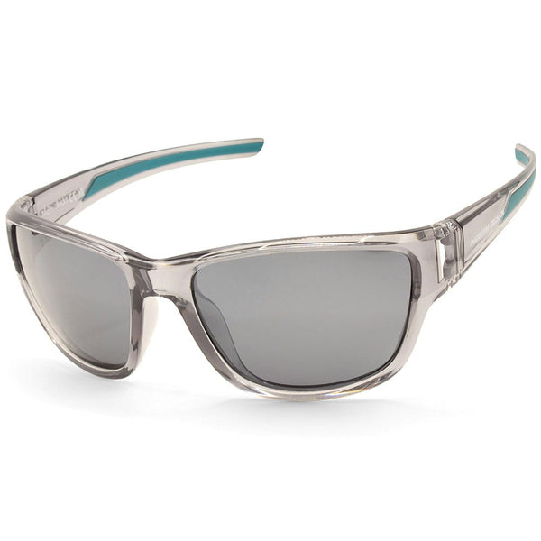 North Beach Megrim Crystal Smoke/Grey Silver Men's Polarised Sports Sunglasses 70663