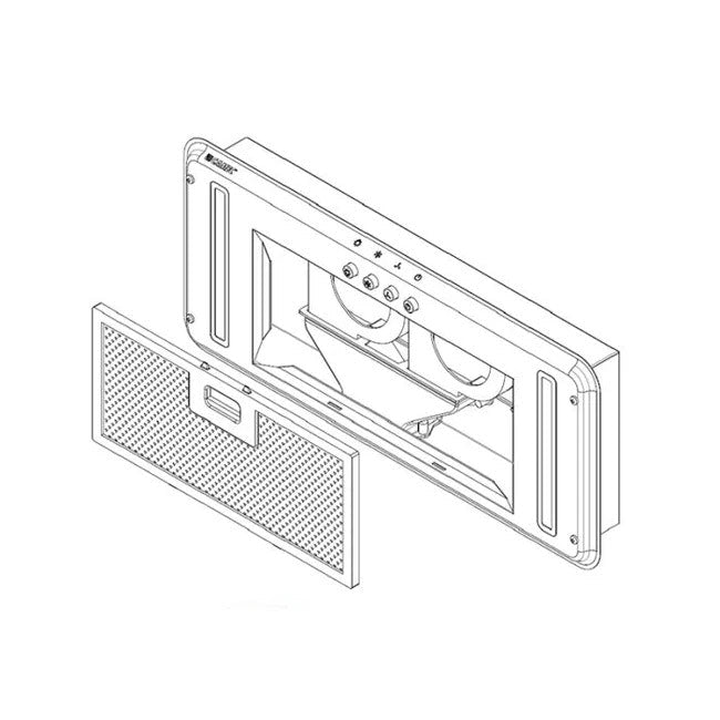 Camec 12V Flush Mount Range Hood