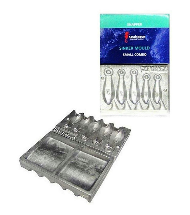 Seahorse Small Snapper Sinker Mould Combo - 1oz,2oz,3oz Snapper Sinker Mould