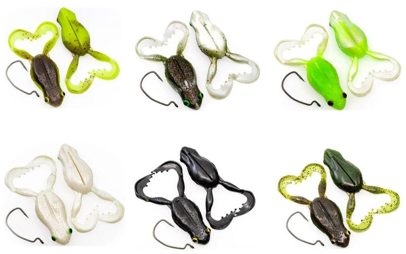 3 Pack of 65mm Chasebaits Flexi Frog Soft Bait Fishing Lures