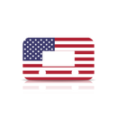 EVC Faceplate: USA Flag