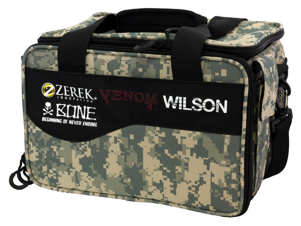 Wilson Small Digi Camo Series Fishing Tackle Bag with Three Fishing Tackle Trays