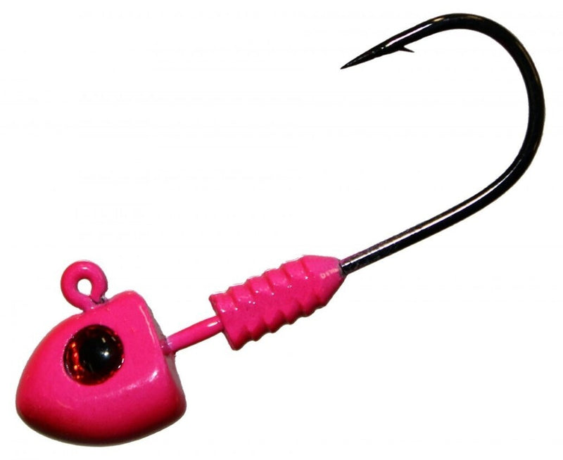 3 Pack of 1/4oz Pink TT Lures DemonZ Jigheads with Size 1 Hooks