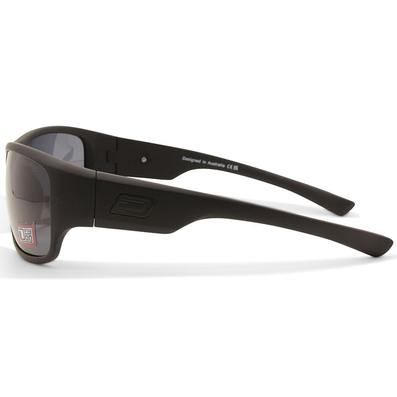 Dirty Dog Circuit Satin Black/Grey Polarised Unisex Sports Sunglasses 53768