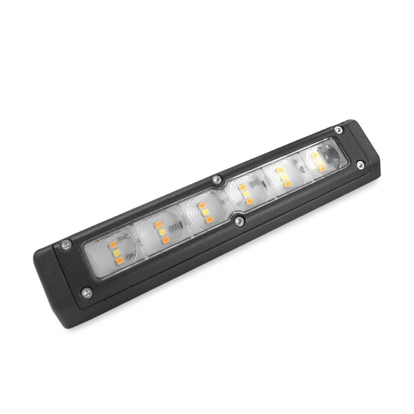 Dreamlighting LED Awning Light with Heavy Duty-200mm-Black Shell, DC12V, Cool White/Amber