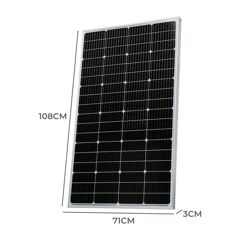 Traderight Group  12V 300W Solar Panel Kit Mono Caravan Camping Power Controller Charging USB Home