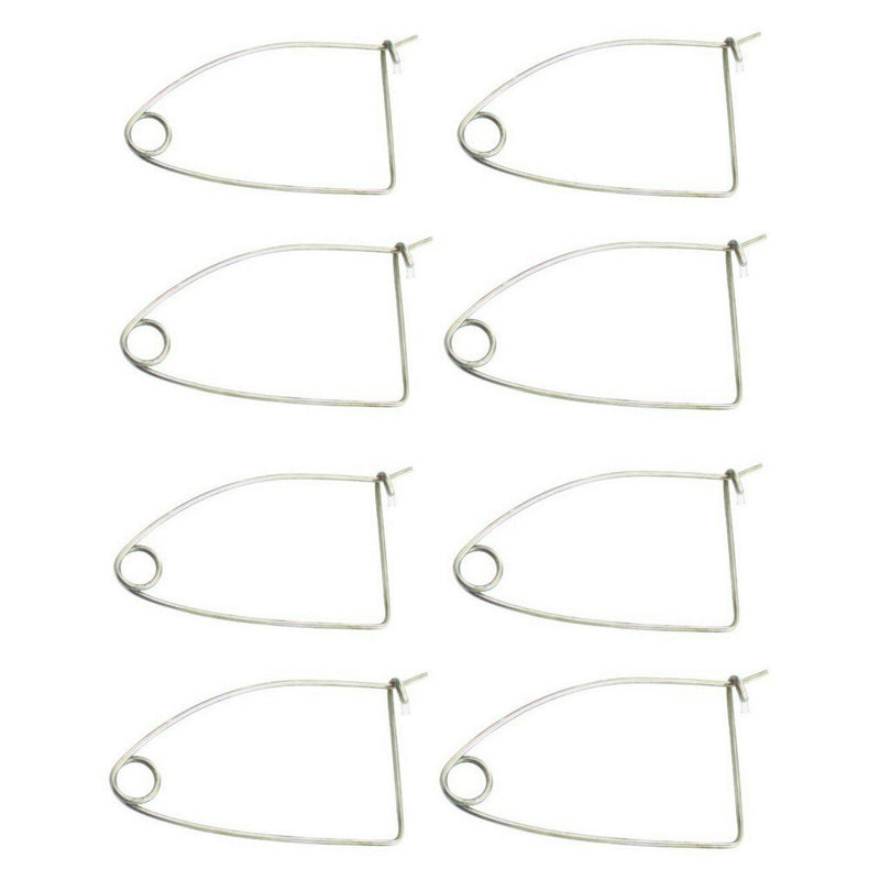 8 x Galvanised Steel Quick Release Bait Clips - Crab Pot Bait Clips