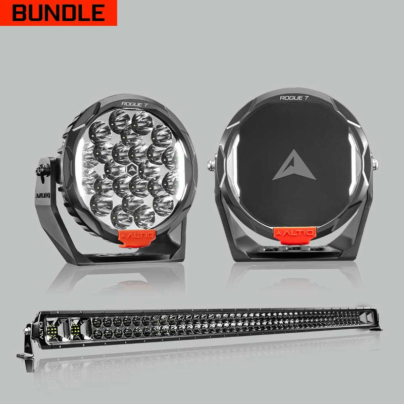 Rogue MK3 7" Pair + 52" Hybrid Light bar Bundle