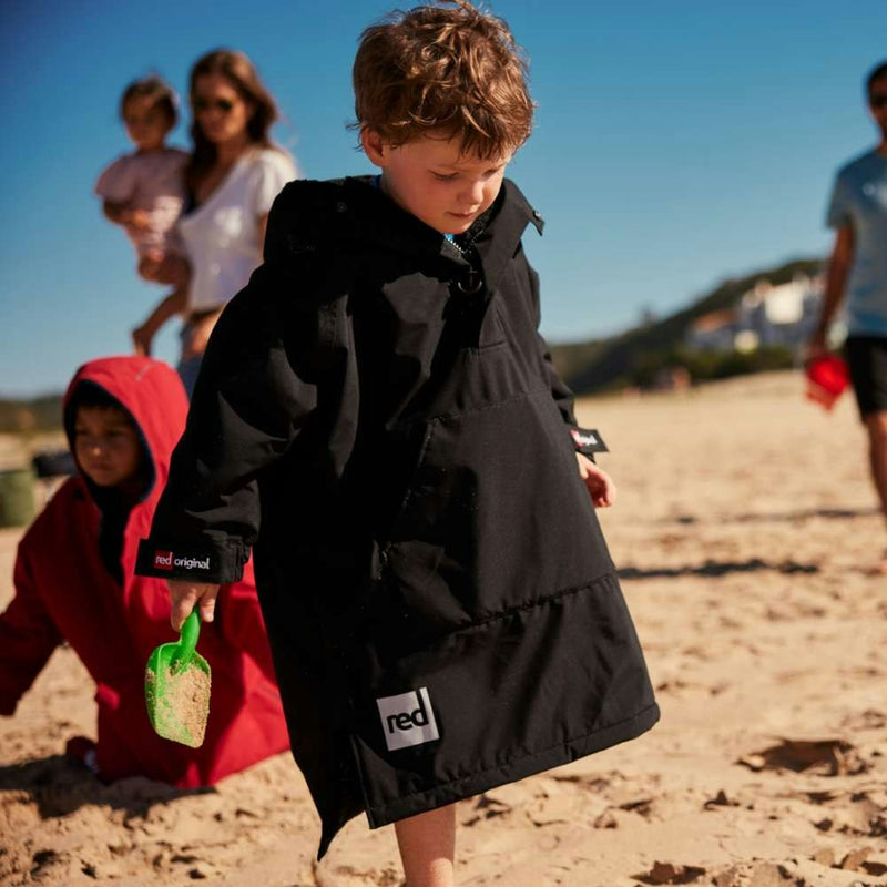 Kids Dry Poncho - Black