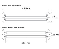 LED Autolamps 380BAR12 Stop/Tail/Indicator Blister