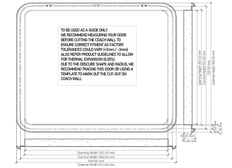 Coast Door 4 - Black 566 x 631 (M500-230)