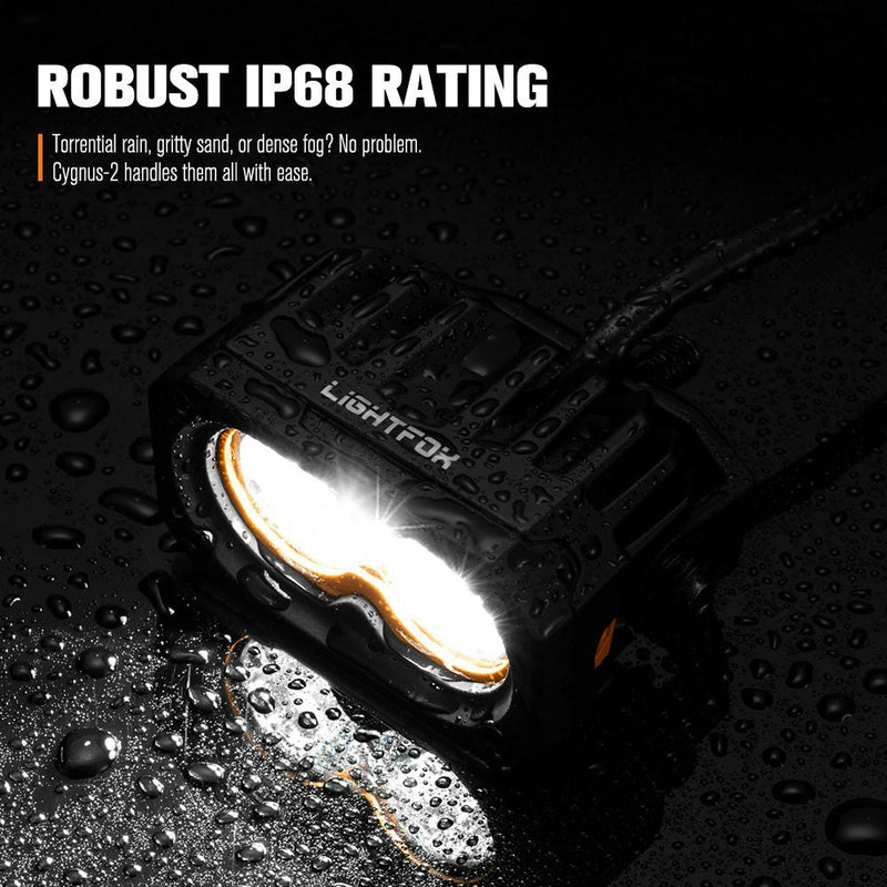 LIGHTFOX Pair&nbsp;3inch Cygnus-2 Osram&nbsp;LED&nbsp;Pod&nbsp;Lights 1Lux@280m 2,026LM