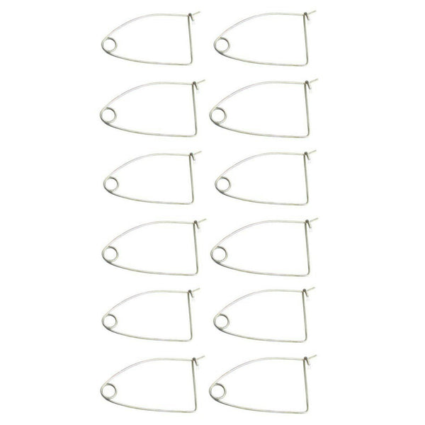 12 x Galvanised Steel Quick Release Bait Clips - Crab Pot Bait Clips