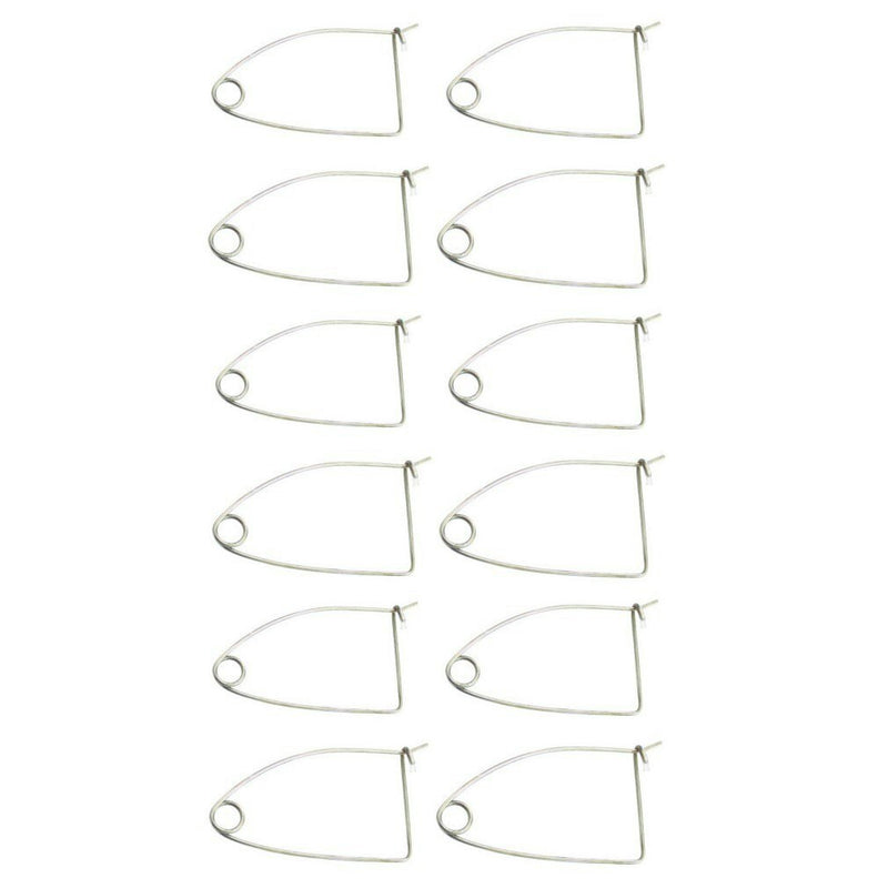 12 x Galvanised Steel Quick Release Bait Clips - Crab Pot Bait Clips