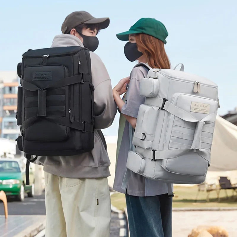 Gym And Travel Backpack Wet/Dry Separation Bag White