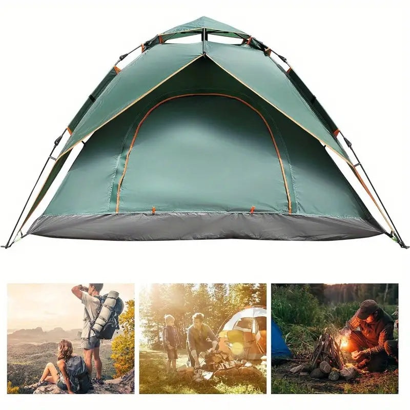 NNETM Waterproof Oval Pop-Up Camping Tent - Outdoor Survival