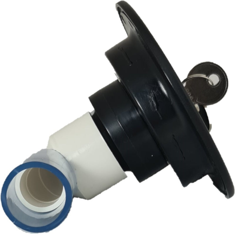 RV Flowmaster Lockable Gravity Water Inlet - Black