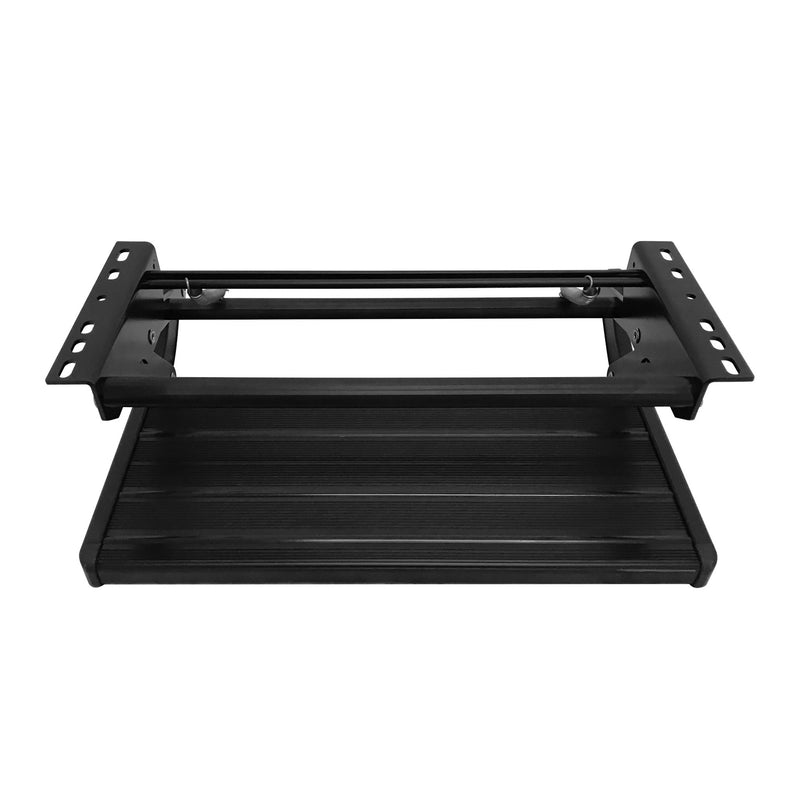 LED Lights - XL Black Single manual bolt on caravan rv motor home step