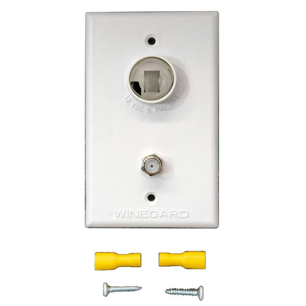 Winegard White TV Wall Plate (TG-0741)