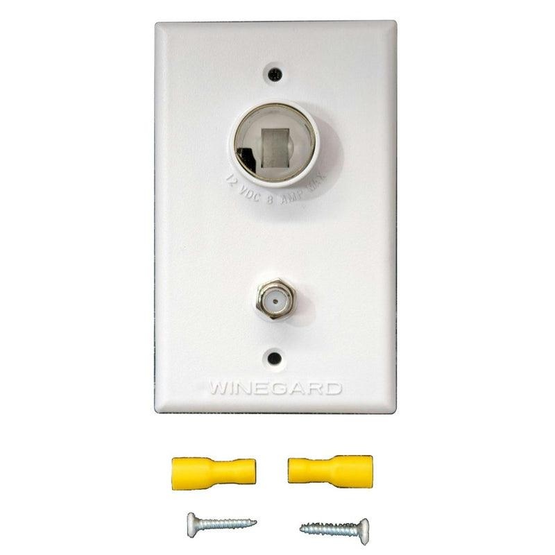 Winegard White TV Wall Plate (TG-0741)