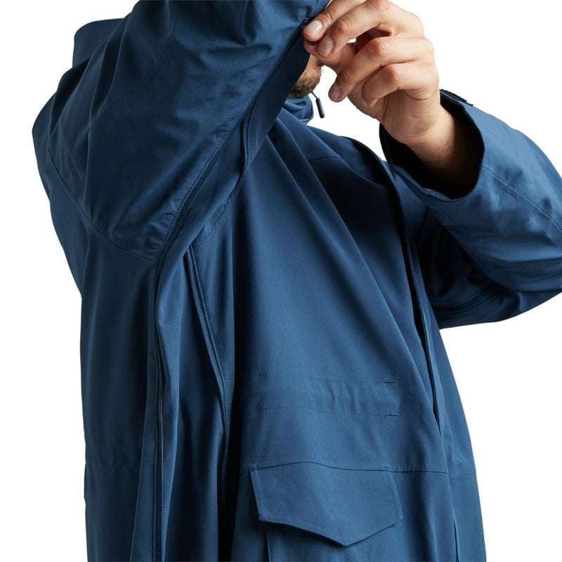 Men's Pursuit Waterproof Lightweight Changing Robe Jacket - Ocean Blue