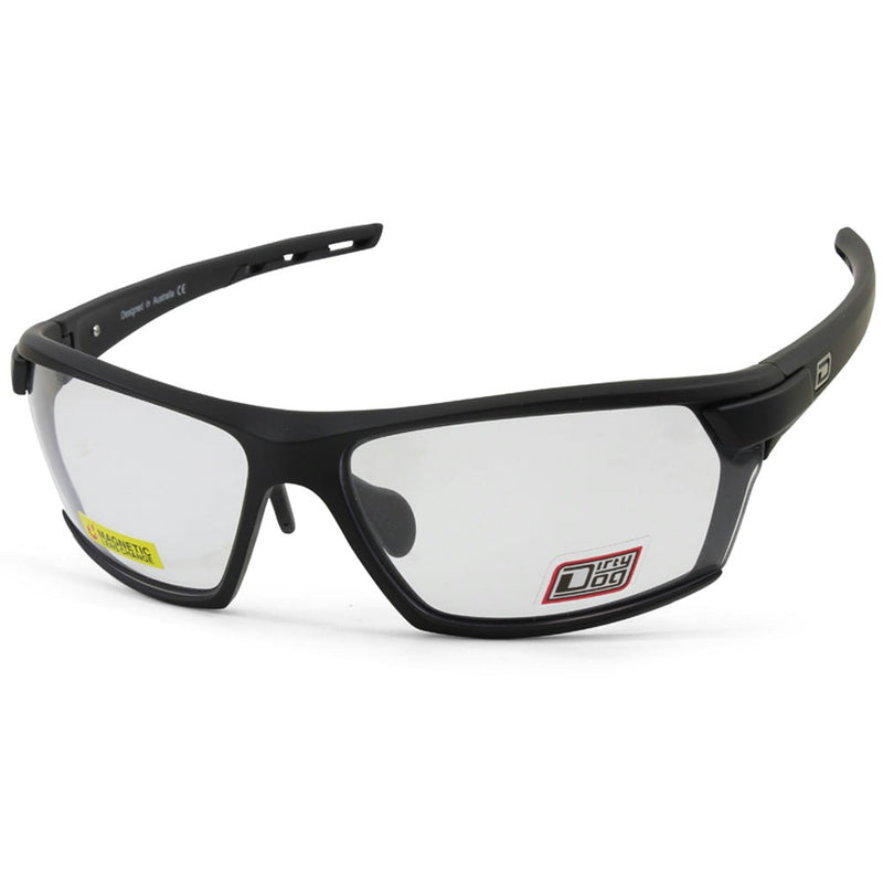 Dirty Dog Sport Evolve X1 Black/Silver & Clear Changeable Lens Sunglasses