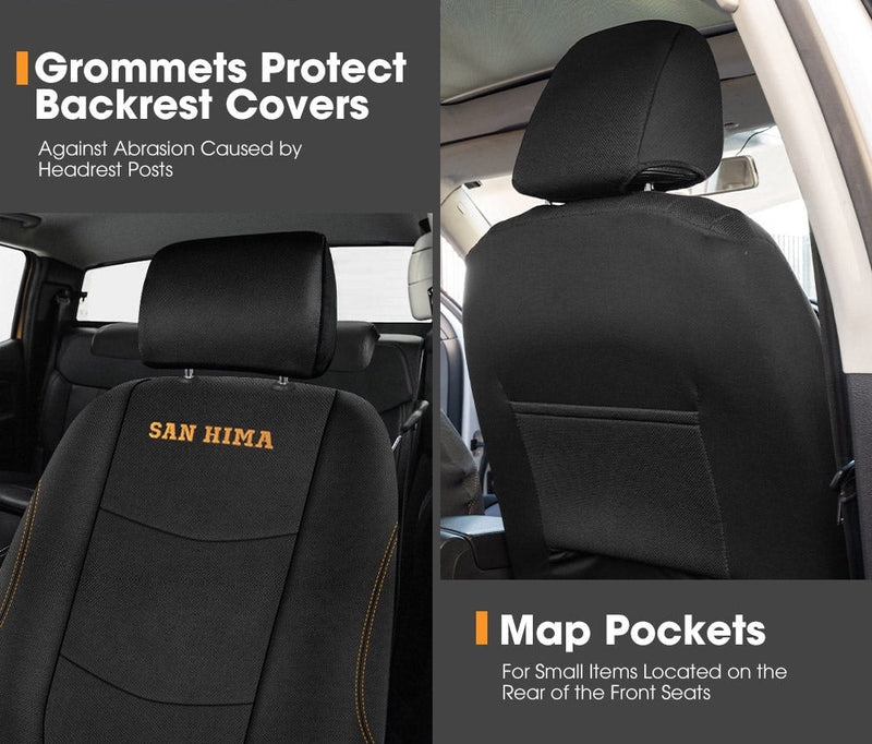 San Hima Car Seat Covers For Holden Commodore Double Cab Full Set 2013-2018